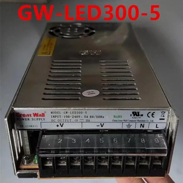 Main image of KHACHIMO  5V55A 300W Switching Power Supply GW-LED300-5