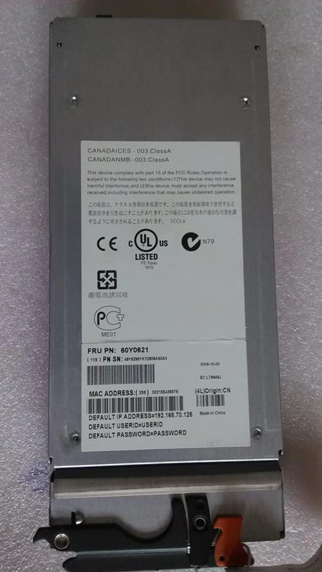 Main image of KHACHIMO Server Cabinet AMM Management Module 8852/8677/8886 60Y0621