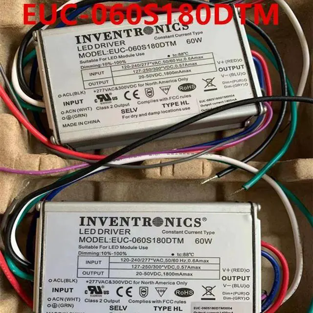 Main image of KHACHIMO  LED Switching Power Supply For INVENTRONICS 20-50V 60W Power Adapter EUC-060S180DTM