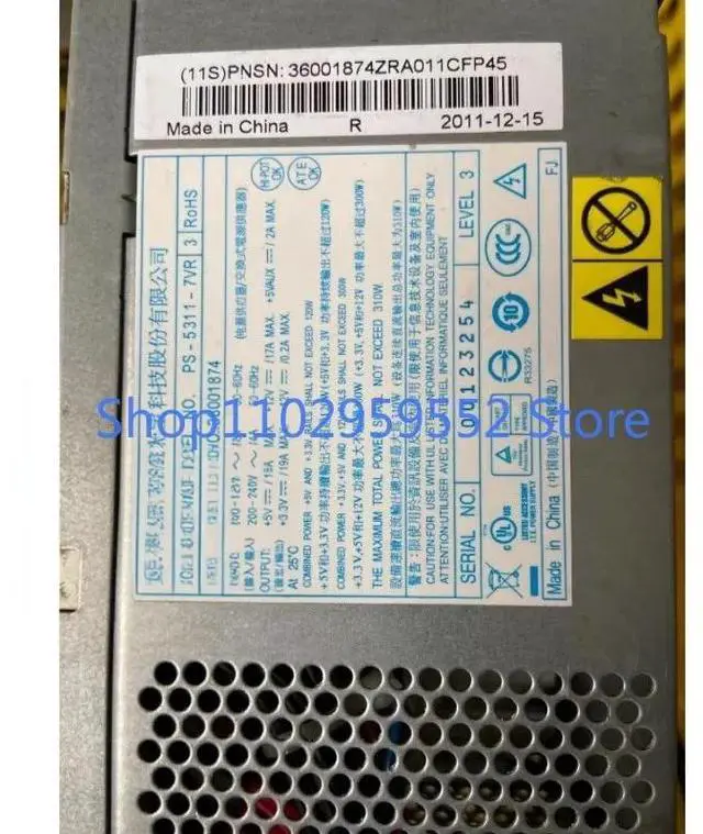 Main image of 1pcs For PS-5311-7VR 3 36001874 Desktop Computer 24 Pin 310W Power Supply
