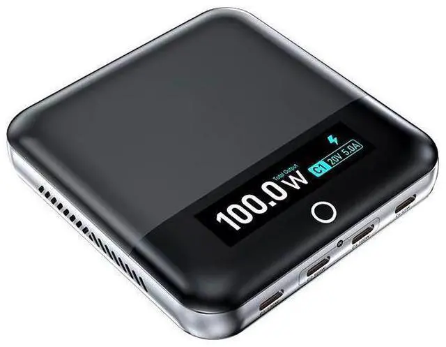 Alt view image 2 of 5 - 6-Ports GaN Desktop Charging Station 100W PD PPS Digital Display USB Type C Fast Charging for Laptop Smartphone Tablet