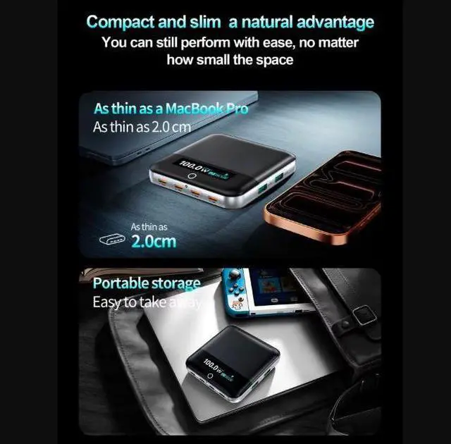 Alt view image 4 of 5 - 6-Ports GaN Desktop Charging Station 100W PD PPS Digital Display USB Type C Fast Charging for Laptop Smartphone Tablet