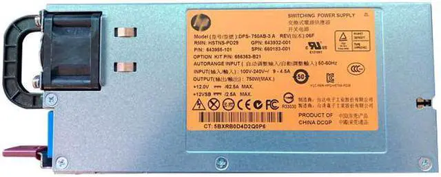 Main image of 750W switching power supply module 12V DPS-750AB-3A HSTNS-PD29 643932-001 643955-101 660183-001 For HP DL380G8 Server