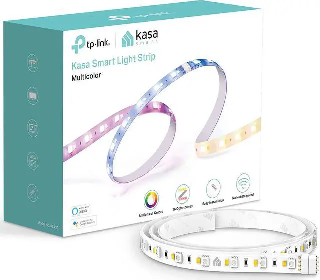 Alt view image 10 of 20 - Kasa Smart LED Light Strip KL430, 16 Color Zones RGBIC, 6.6ft Wi-Fi LED Lights Work with Alexa, Google Home &IFTTT, No Hub Required