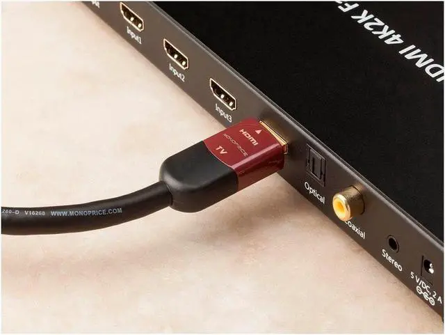 Alt view image 17 of 20 - Monoprice HDMI Cable - 50 Feet - Black | High Speed, Active Chipset, 4K@60Hz, HDR, 18Gbps, 24AWG, YUV, 4:4:4, CL2 - Cabernet Ultra Series