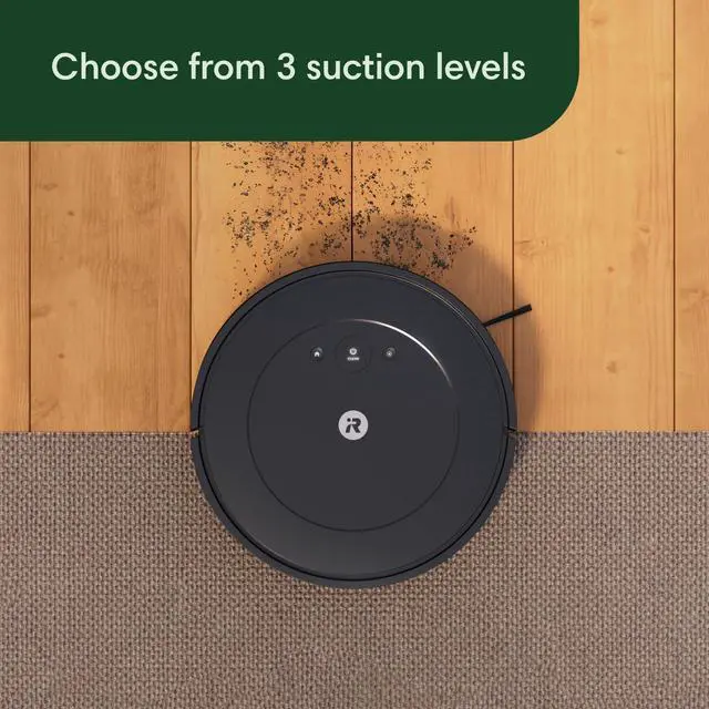 Alt view image 6 of 7 - iRobot Roomba Vac Robot Vacuum (Q011) - Power-Lifting Suction, Alexa, Quieter Cleaning Mode, Multi-Surface Cleaning, Cleans in Neat Rows, Easy to use, Self-Charging
