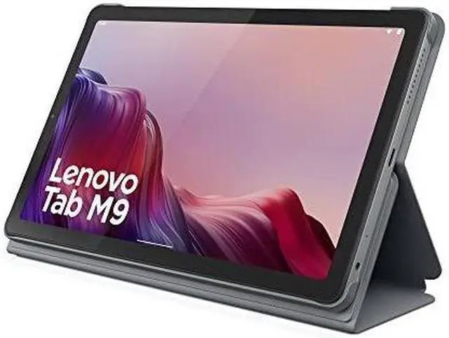Alt view image 5 of 11 - Lenovo Tab M9-2023 - Tablet - Long Battery Life - 9" HD - Front 2MP & Rear 8MP Camera - 3GB Memory - 32GB Storage - Android 12 or Later - Folio Case Included,Gray