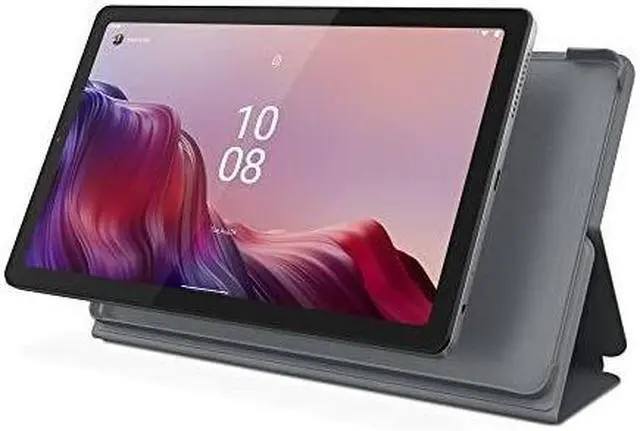 Alt view image 11 of 11 - Lenovo Tab M9-2023 - Tablet - Long Battery Life - 9" HD - Front 2MP & Rear 8MP Camera - 3GB Memory - 32GB Storage - Android 12 or Later - Folio Case Included,Gray