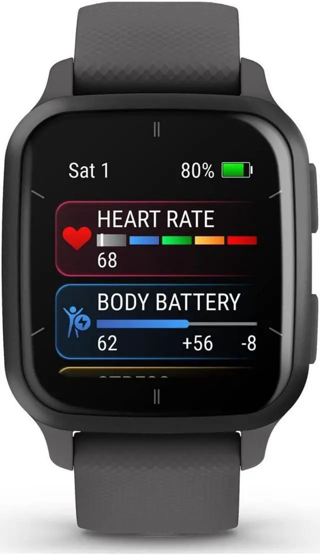 Alt view image 20 of 20 - Garmin Venu® Sq 2 GPS Smartwatch, Slate and Shadow Gray, 40 mm