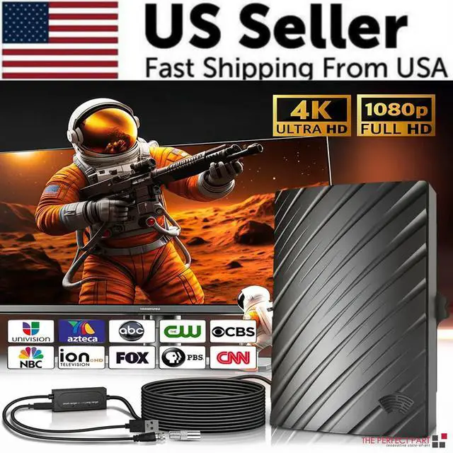 Main image of 5600 Miles Digital TV Antenna 1080P 4K Waterproof HDTV Amplified Outdoor Indoor