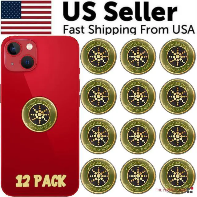 Main image of Quantum Anti Radiation Shield 5G EMF Protection - Phones Laptops - 12 Stickers