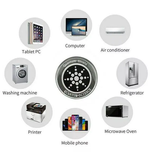Alt view image 3 of 7 - Quantum Anti Radiation Shield 5G EMF Protection - Phones Laptops - 12 Stickers