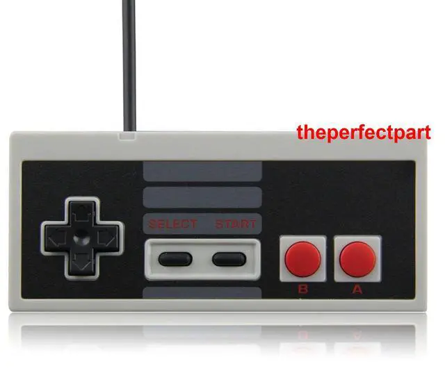 Alt view image 6 of 7 - 2 Pack Controller For NES-004 Original Nintendo NES Vintage Console Wired Gamepd