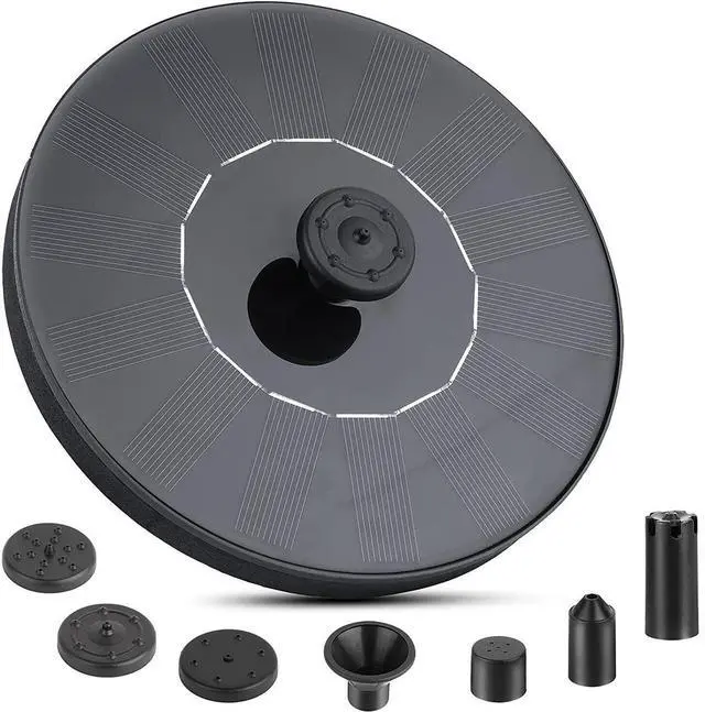 Main image of Solar Power Bird Bath Fountain Pump Upgrade 1.4W Solar Fountain With 4 Nozzle