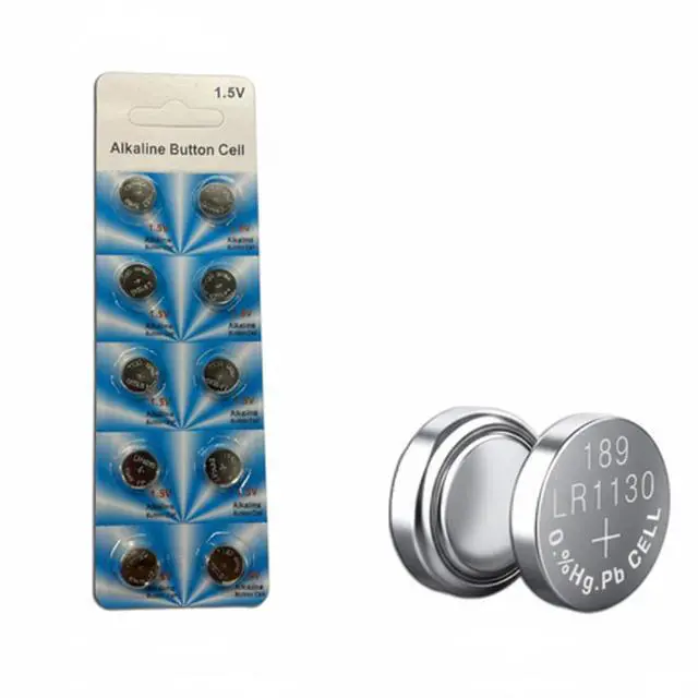 Main image of 10 PCS LR1130 AG10 389 Alkaline Battery 1.5V Button Cell for Watch Calculator US