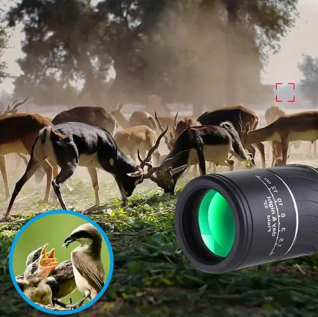Alt view image 4 of 7 - 40X60 Monocular Binoculars With Night Vision BAK4 Prism High Power Waterproof