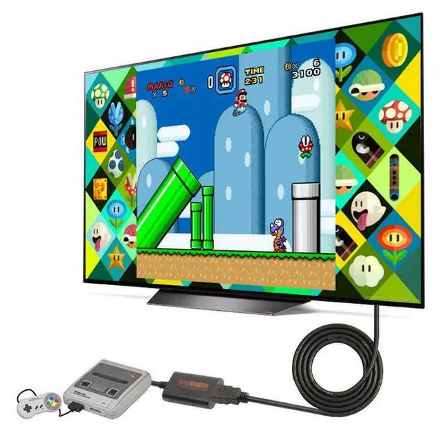 Alt view image 3 of 7 - N64 To HDMI Converter Adapter HD Link Cable For Nintendo Gamecube Super NES SNES