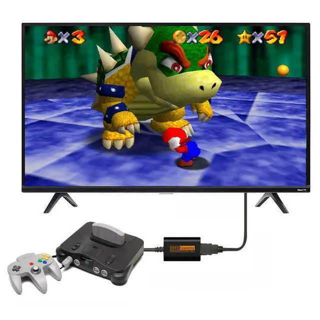 Alt view image 6 of 7 - N64 To HDMI Converter Adapter HD Link Cable For Nintendo Gamecube Super NES SNES