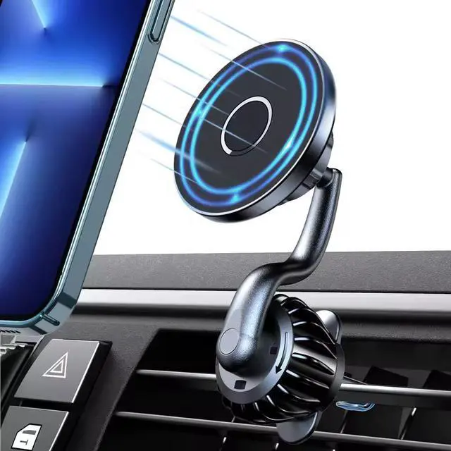Alt view image 5 of 7 - Strong Magnetic 360° Rotation Mag Safe Air Vent Car Mount Dashboard Phone Holder