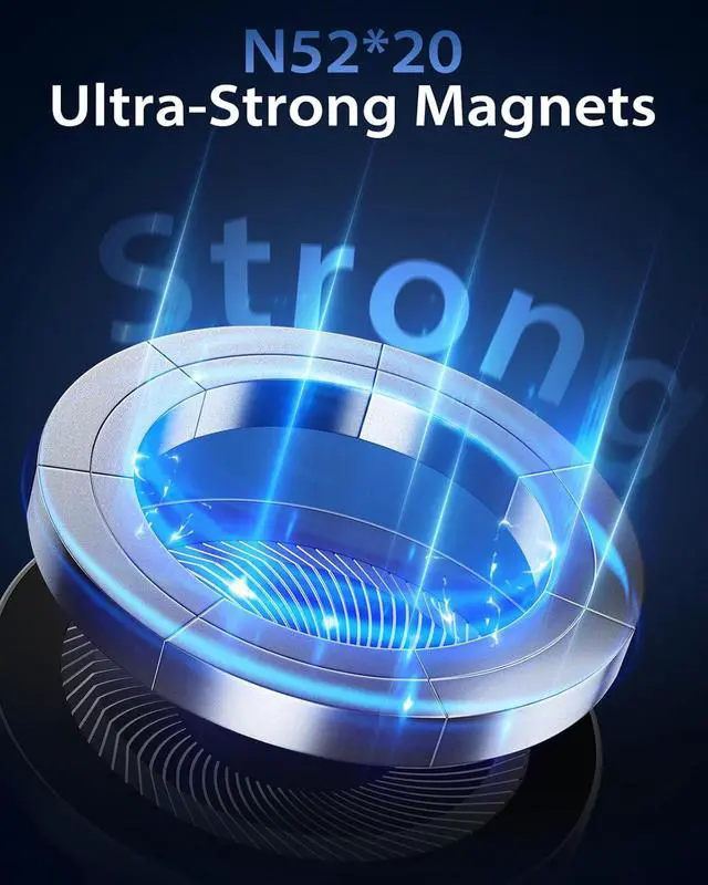 Alt view image 6 of 7 - Strong Magnetic 360° Rotation Mag Safe Air Vent Car Mount Dashboard Phone Holder