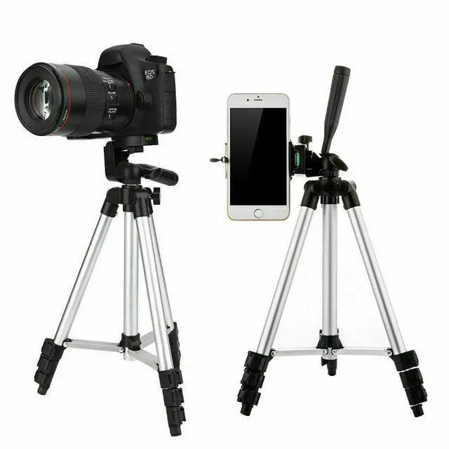 Alt view image 5 of 7 - Professional Camera Tripod Stand Holder Mount For iPhone Samsung Cell Phone+ Bag