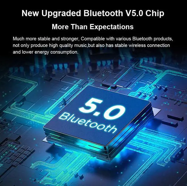 Alt view image 4 of 7 - Waterproof Bluetooth 5.0 Earbuds Stereo Sport Wireless Headphones in Ear Headset