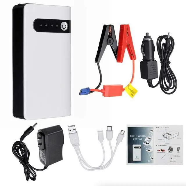 Alt view image 4 of 7 - 20000mAh Car Jump Starter Booster Jumper Box Power Bank Battery Charger Portable