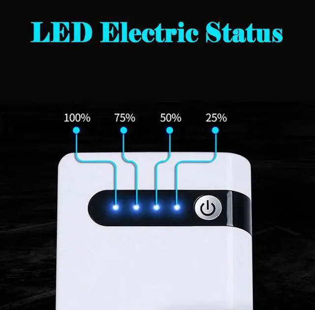 Alt view image 5 of 7 - 20000mAh Car Jump Starter Booster Jumper Box Power Bank Battery Charger Portable