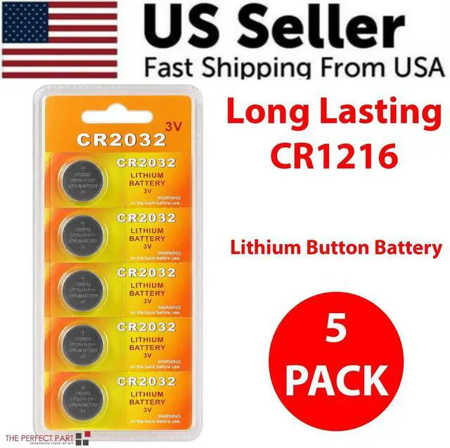 Alt view image 4 of 7 - 5 x New LITHIUM BATTERY 3V CR2032 CR 2032 BR2032 DL2032 Remote Button Cell Watch