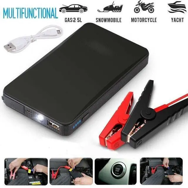Alt view image 6 of 7 - Portable Mini Slim 20000mAh Car Jump Starter Engine Battery Charger Power Bank