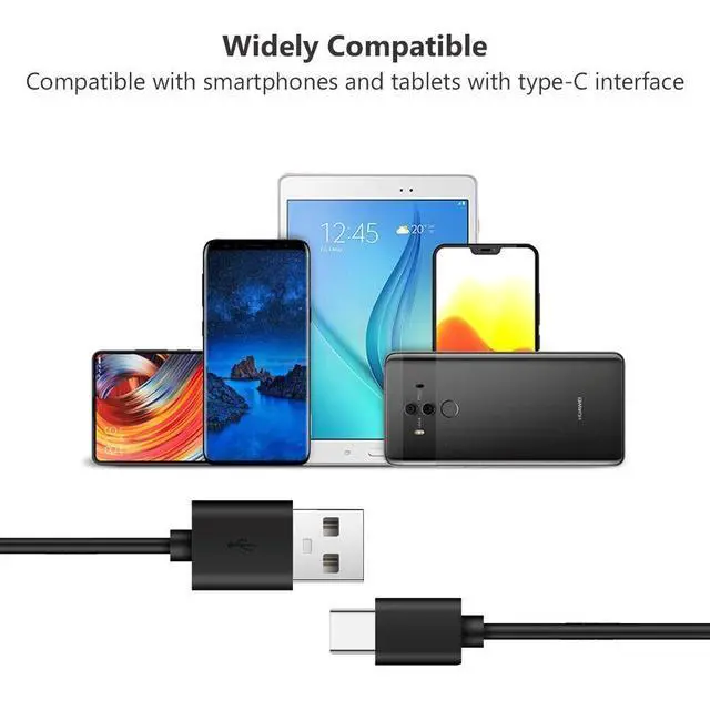 Alt view image 3 of 7 - 10x Type C to USB-A Fast Charge Cable Cord Charging Quick Charger Bulk Wholesale