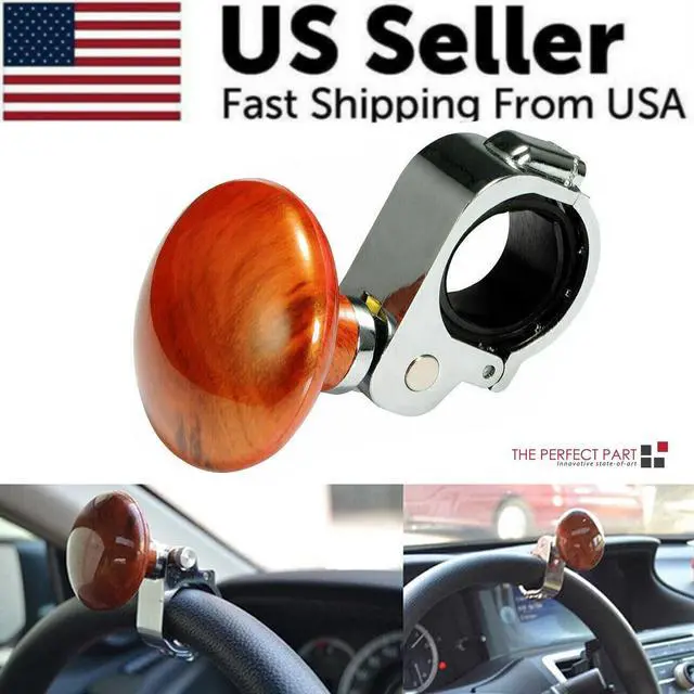 Alt view image 2 of 7 - Steering Wheel Spinner Knob Handle Universal Heavy Duty Suicide Car Truck Power