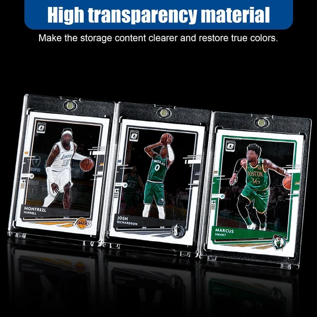 Alt view image 6 of 7 - 30 Pack Magnetic Trading Sports Card Holders 35pt One-Touch Hard UV Protection