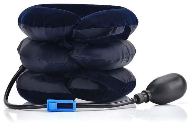 Main image of Cervical Neck Traction Device Collar Brace Support Pain Relief Stretcher Therapy