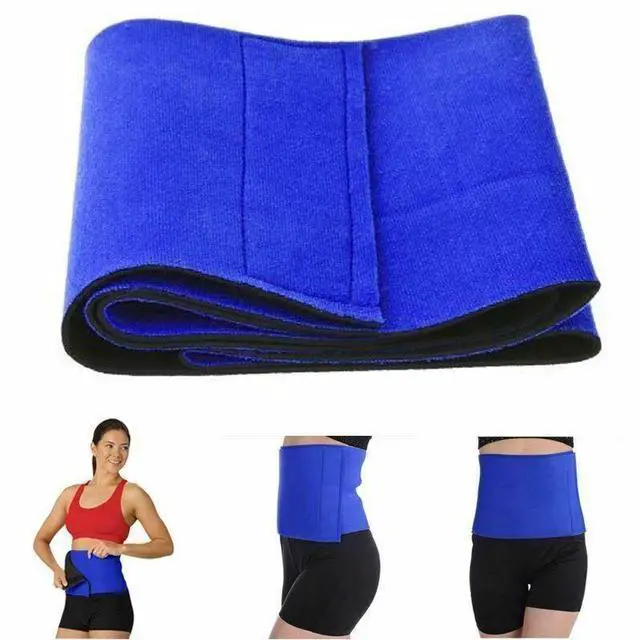Alt view image 3 of 7 - Waist Trimmer Belt Sweat Band Wrap Ab Stomach Weight Loss Fat Burner Slimming