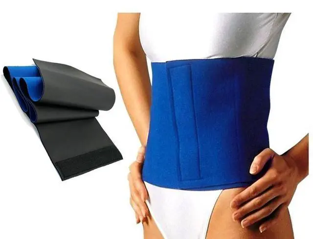 Alt view image 5 of 7 - Waist Trimmer Belt Sweat Band Wrap Ab Stomach Weight Loss Fat Burner Slimming