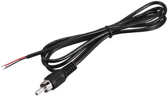 Alt view image 4 of 7 - 2-Pack 10 FT RCA Male Plug to Bare Wire Audio Speaker Subwoofer HDTV Cable Cord
