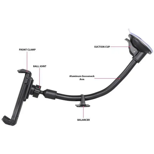 Alt view image 4 of 7 - 360° Universal Car Windshield Holder Desktop Mount For Cellphone Tablet iPad GPS