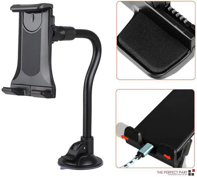 Alt view image 5 of 7 - 360° Universal Car Windshield Holder Desktop Mount For Cellphone Tablet iPad GPS