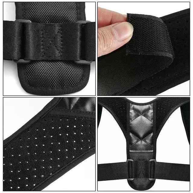 Alt view image 4 of 7 - Posture Corrector Adjustable Back Brace Shoulder Support Clavicle Belt Men Women