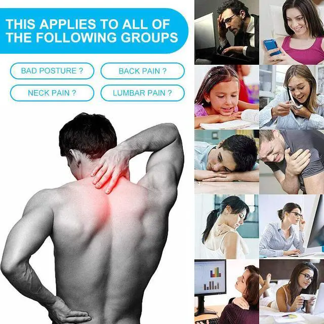 Alt view image 7 of 7 - Posture Corrector Adjustable Back Brace Shoulder Support Clavicle Belt Men Women