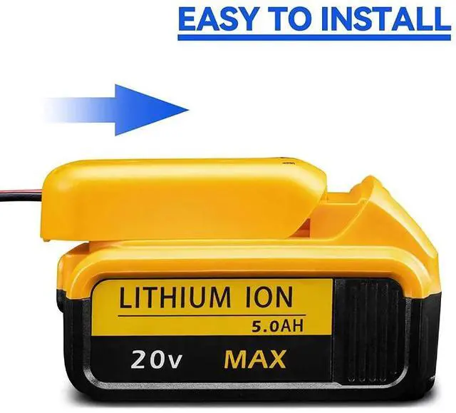 Alt view image 3 of 7 - Power Connector DIY Battery Adapter Holder Dock For DeWalt 18V/20V Max Battery