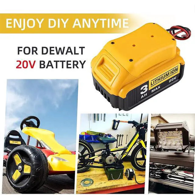 Alt view image 4 of 7 - Power Connector DIY Battery Adapter Holder Dock For DeWalt 18V/20V Max Battery