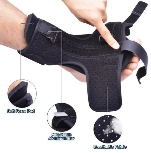 Alt view image 5 of 7 - Plantar Fasciitis Night Splint Adjustable Foot Drop Ankle Brace Support Toe Pain