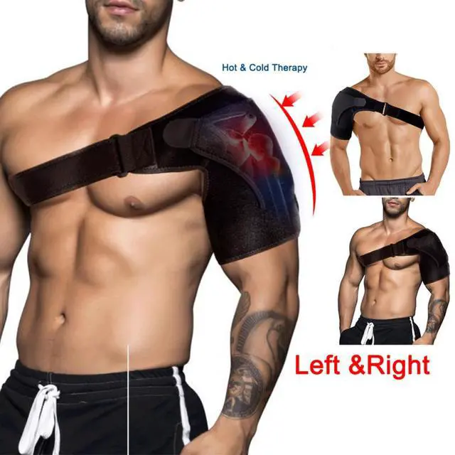 Alt view image 3 of 7 - Shoulder Brace Support Compression Sleeve Torn Rotator Cuff AC Joint Pain Relief