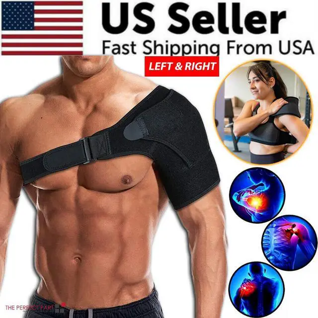 Alt view image 2 of 7 - Shoulder Brace Support Compression Sleeve Torn Rotator Cuff AC Joint Pain Relief