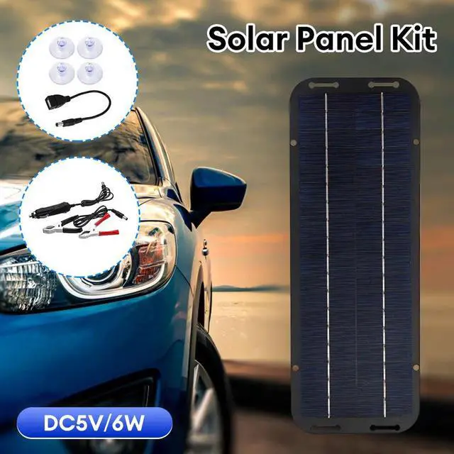 Alt view image 5 of 7 - 30W Solar Panel 12V Trickle Charger Battery Charger Kit Maintainer Boat Car RV