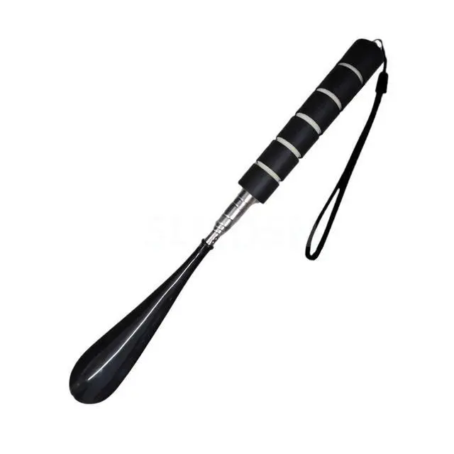 Alt view image 5 of 7 - Shoe Horn Extra Long Handle Stainless Steel 28" Handled Metal Shoehorn Horns