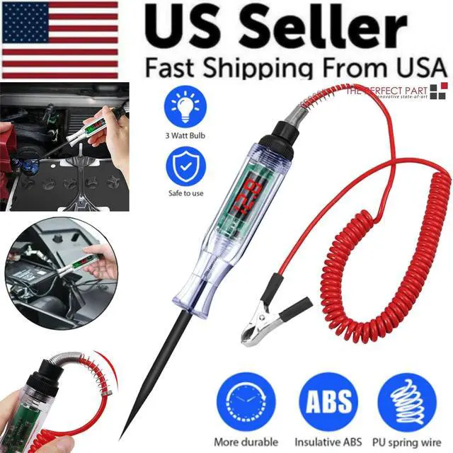 Alt view image 2 of 7 - Digital Electric Voltage Circuit Tester Automotive Test Light Car Truck 6-24V US