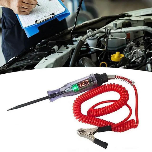 Alt view image 5 of 7 - Digital Electric Voltage Circuit Tester Automotive Test Light Car Truck 6-24V US
